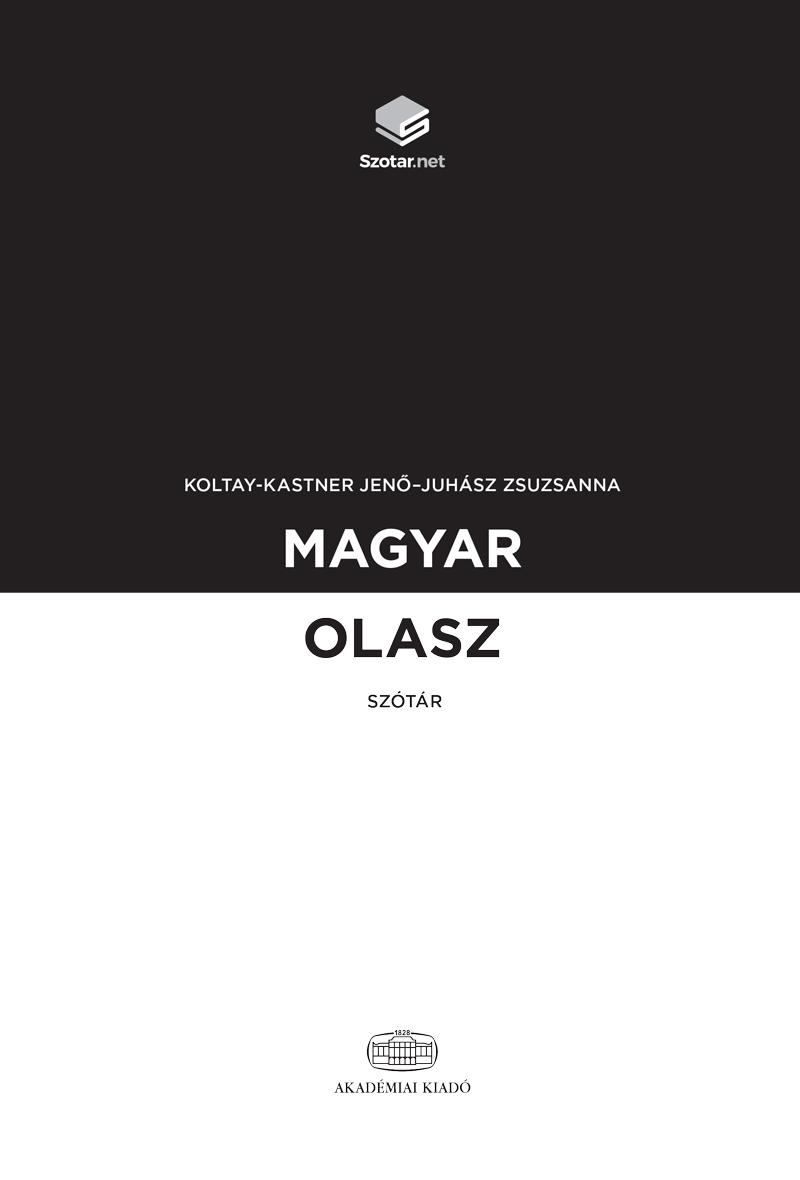 Magyar-Olasz Sztr + Online Sztrcsomag
