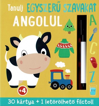 Tanulj Egyszer Szavakat Angolul- 30 Krtya+Filctoll