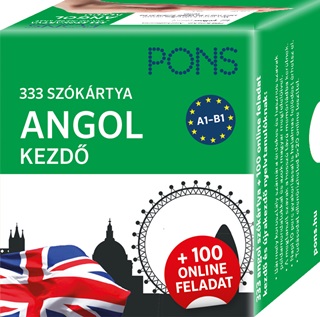 Pons 333 Szkrtya Angol Kezd + 100 Online Feladat
